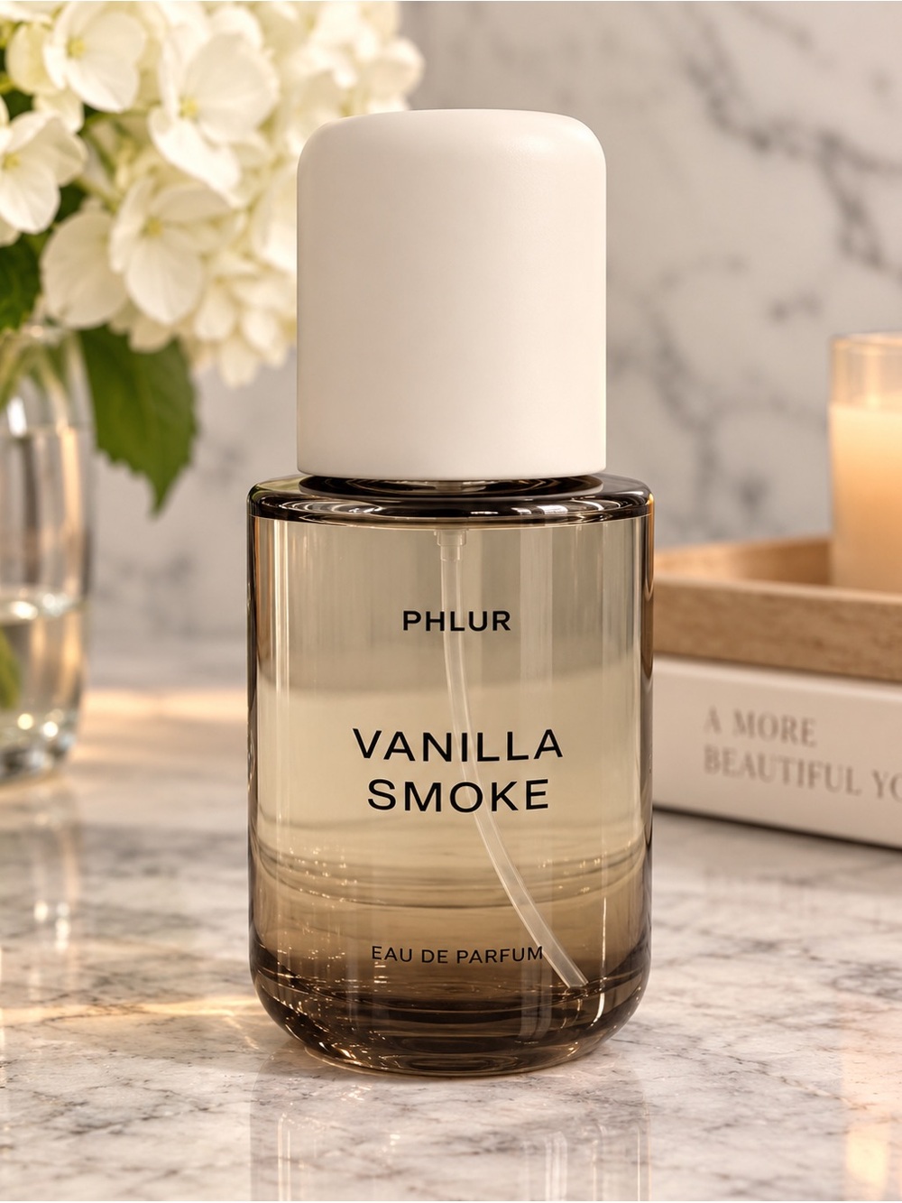 Vanilla Smoke Fragrance Spray - Smoky Vanilla Scent (White Cap)
